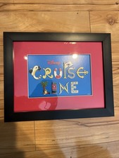 Disney Parks Cruise Pin Art Framed Wall Displ...