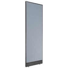 24-1/4"W x 76"H Non-Electric Office Partition Panel with Raceway Blue