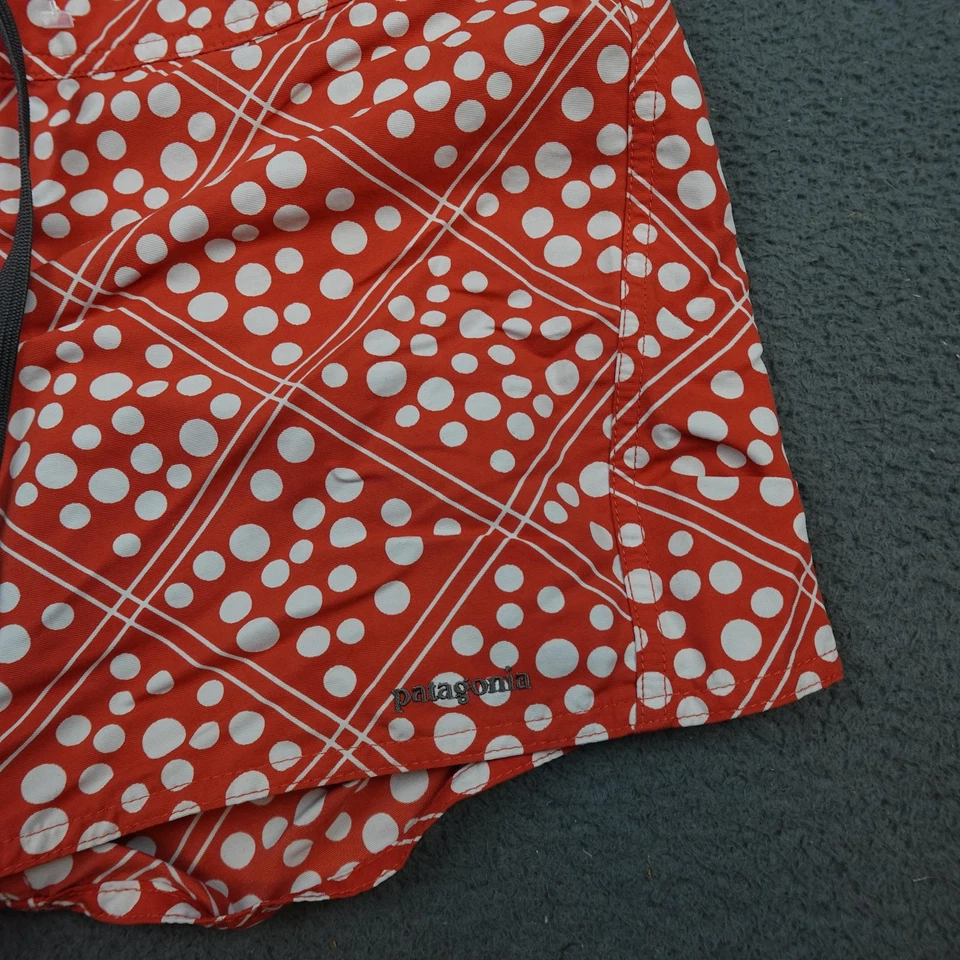 Pantalones Cortos Patagonia Wavefarer Para Mujer 10 Lunares Rojos Natación Nylon Cordón Foto 2 de 4