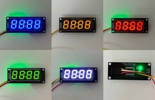 0.56'' Inch TM1637 4-digit LED 7-segment clock display with colon – 5 COLOURS