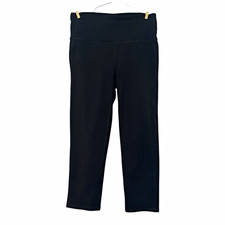 Athleta Women's Black Ankle Pants S Pull-On Elastic Waist Stretch Athleisure