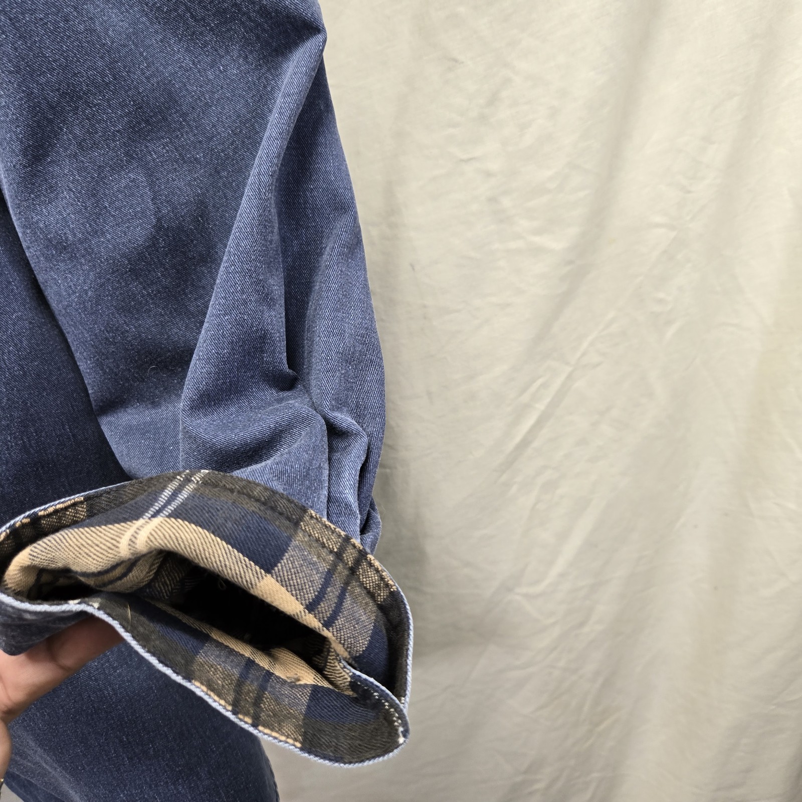 LL Bean Shacket Flannel Lined Button Up Long Slee… - image 11