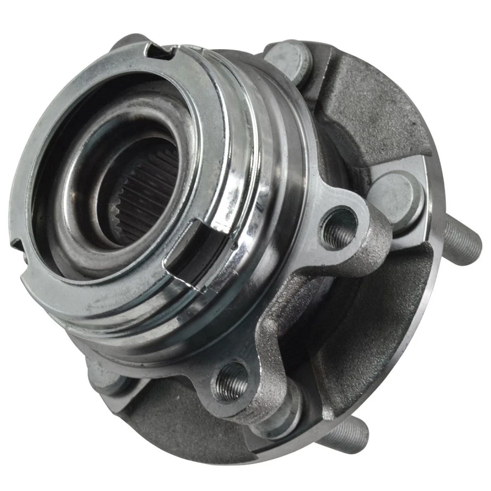 Front Ceramic Disc Brake Pad Rotor & Wheel Hub Bearing Kit for Nissan Van - Image 2 of 4