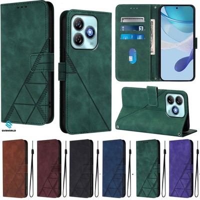 Handy Hülle für ZTE Blade A76 A75 A56 A36 A35E A73 A53 Luxus Leder Wallet Case