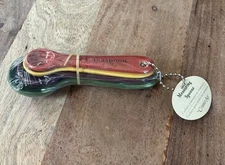 Counter Art Specialty Set of 4 Measuring Spoons Earth Tones NEW OLD STOCK