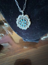 Turquoise and Sterling Pendant