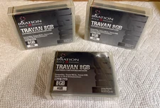 Lot of 3 Imation Travan 8Gb 4/8GB Tape Cartridge, unopened, sealed