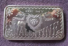 Be My Valentine Beautiful Liberty Mint RARE  1 Troy Oz. .999 Fine Silver Art Bar