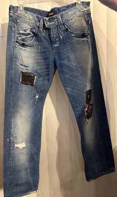 Takeshy Kurosawa SuperBart Slim Cut Men s Distressed Jeans Size 34