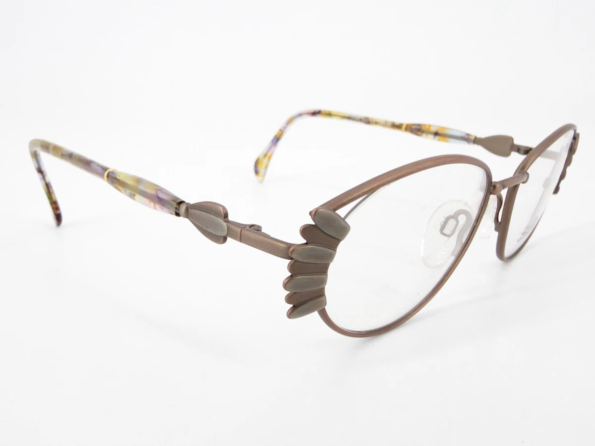 Silhouette SPX 1980 6056 Pink Floral Gold Oval Eyeglass Frames 50-14 125 Austria Silhouette Plastic Frame Oval Eyeglass Frames | eBay main image 3