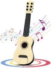 Kids Toy Guitar 6 String,17 Inch Guitar Baby Kids Cute Guitar Rhyme Developmenta