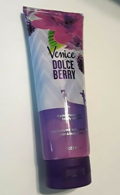 Bath & Body Works Venice Dolce Dolci Berry Triple Moisture Cream 8oz Rare 