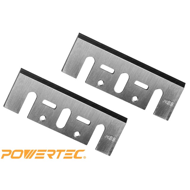 POWERTEC 128342 31/4Inch Planer Blades for DeWalt DW677 678 HSS Set