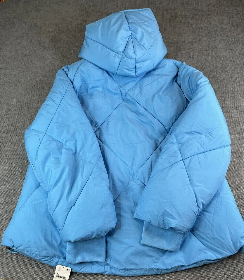 *NWT* Free People Jacket Womens (XL) Emmy Swing Puffer Coat Capri Blue $168 - Image 3 of 4