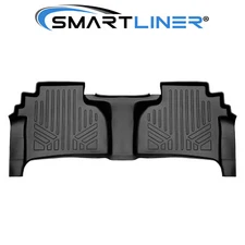 SMARTLINER Custom Fit Floor Mats 2nd Row Liner 2019-2025 Chevy Silverado 1500