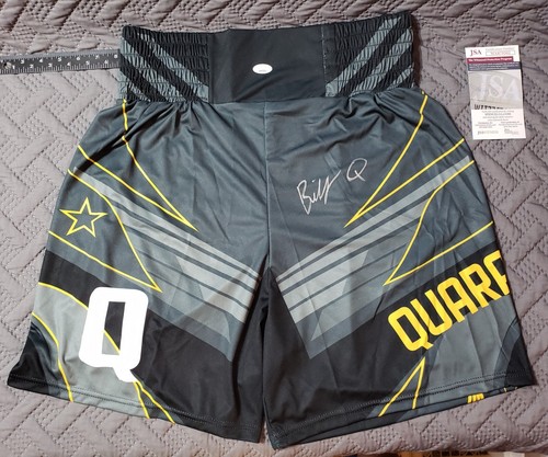 Pantalones cortos Ultimate Fighter ~ Billy Quarantillo ~ firmados UFC MMA Fight Trunks JSACOA - Imagen 20 de 20