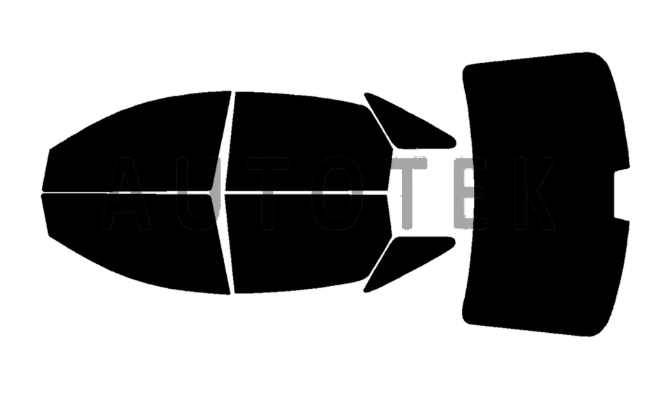 PreCut All Sides Window Film Any Tint Shade % For Ford Taurus Sedan 2008-2009 - Image 2 of 4