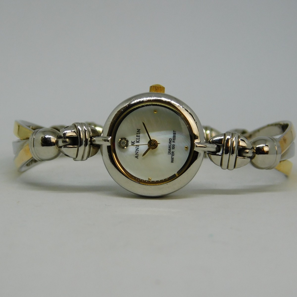 ANNE KLEIN Diamond 10/7581 Two-Tone Quartz Women's Watch 6