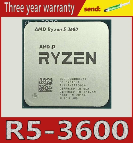AMD Ryzen 5 3600 R5 3600 Six core Twelve Thread 3.6GHz/32M AM4CPU processor