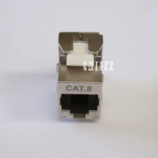 CAT8 Full Shielded Keystone Insert RJ45 Ethernet Network Jack Extender 40Gbps
