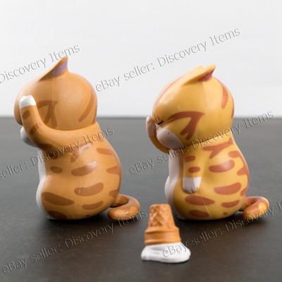 Cute Facepalm & Fail Angry Cat Kitten Figurine Cartoon Gifts Dropped Ice  Cream