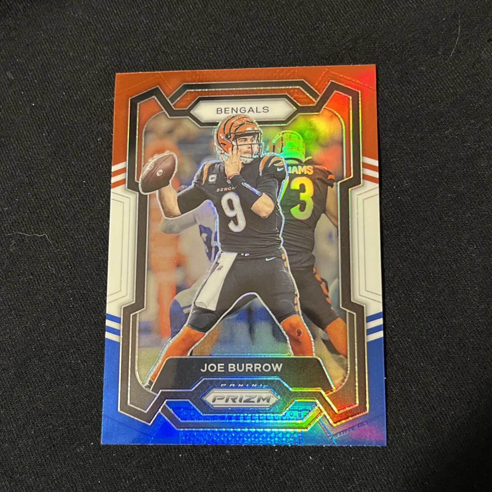 2023 PANINI PRIZM JOE BURROW RED WHITE BLUE PRIZM BENGALS #57