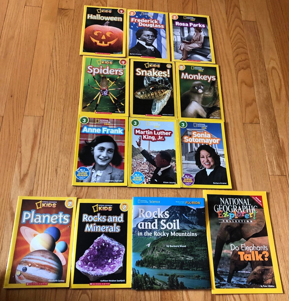 13 Levels 1, 2, 3 National Geographic Kids Reader Books Rocks Animals ++ - Image 2 of 4