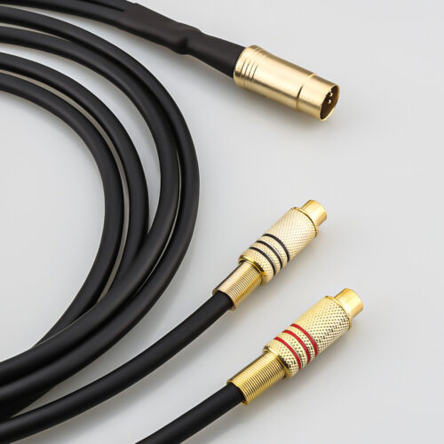 Cable de cobre OCC chapado en oro 5 pines Din a 2 RCA hembra HiFi Audio RCA cable fono - Imagen 2 de 9