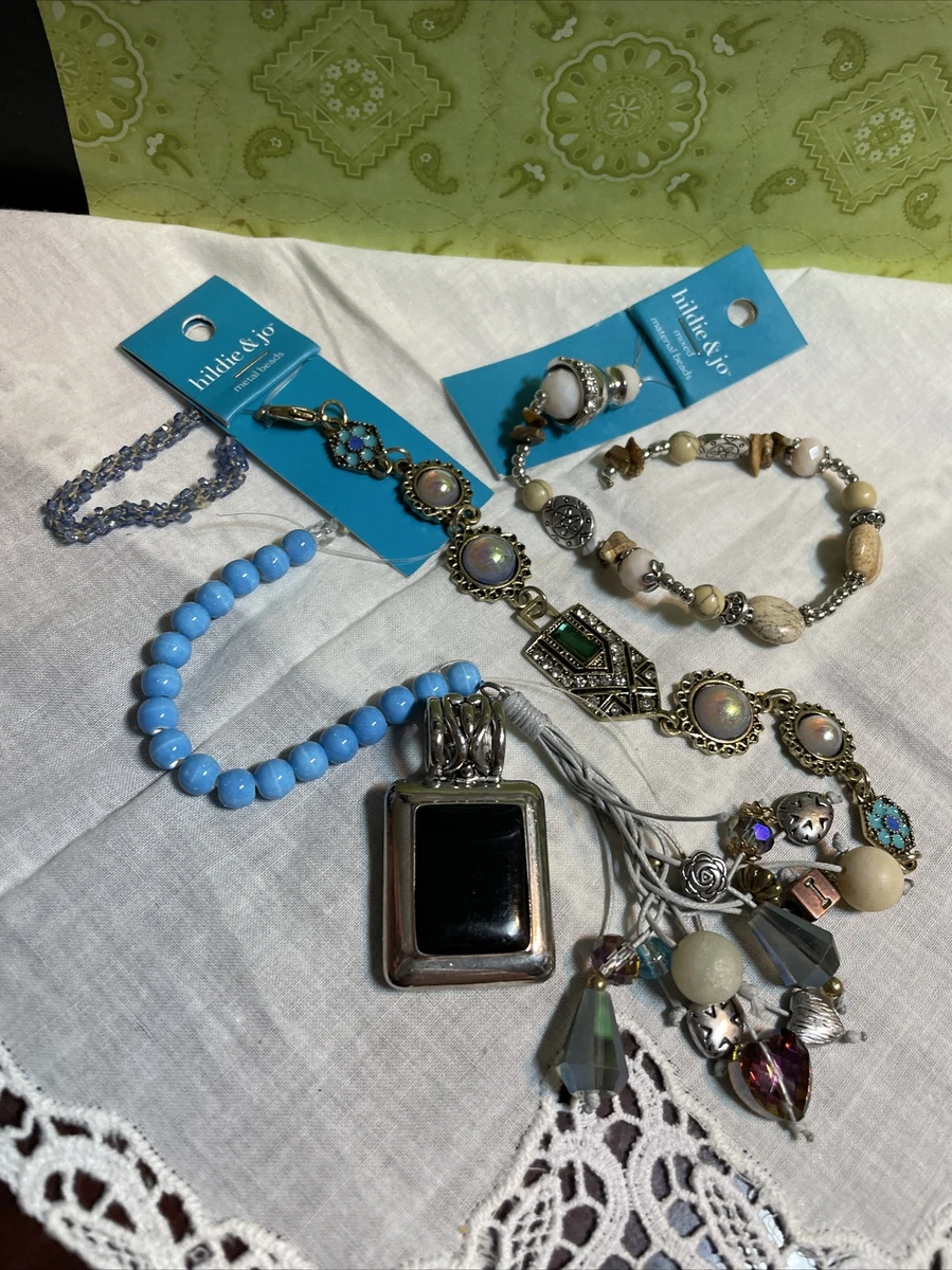Crafting Jewelry Beads  Parts Repair Harvest Bag Lot BEA8-47