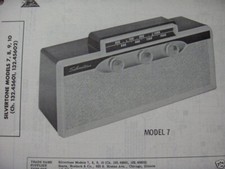 SILVERTONE 7, 8, 9, & 10 RADIO PHOTOFACT