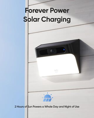eufy Security Solar Wall Light Camera S120 Wireless Outdoor Camera