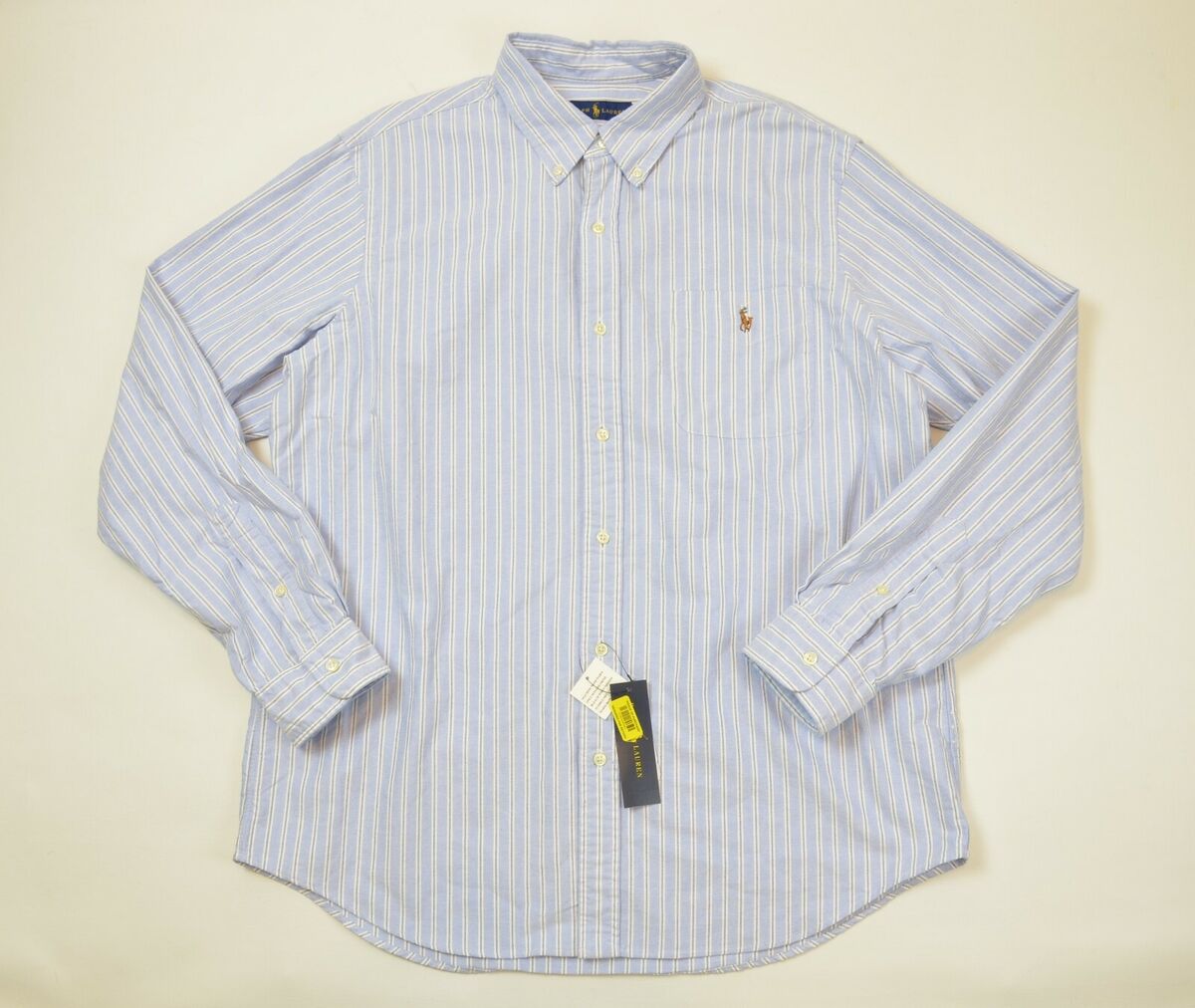 New Polo Ralph Lauren Classic-Fit Long-Sleeve Striped Cotton New Polo Ralph Lauren Classic-Fit Long-Sleeve Striped Cotton