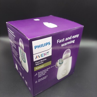 Philips Avent SCF358 White Electric Adjustable Settings Fast Bottle Warmer Used