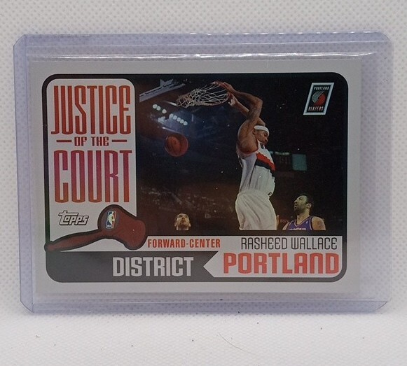 Rasheed Wallace 2003-04 Topps Justice of the Court JC-20 Portland Trail Blazers