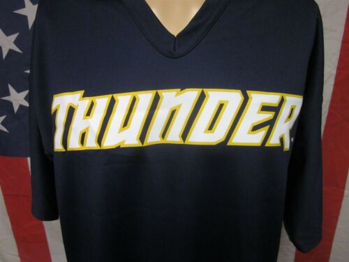 TOLEDO THUNDER defunct football jersey XL minor-league V-neck MCFL logo #6 - 第 1/3 張圖片