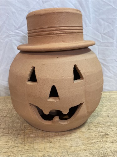 Terra-Cotta Pumpkin Jack-o'-Lantern 