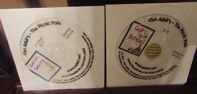 2 Kim Adsit Teacher CD-Roms Kindergarten Games Galore & Going to School