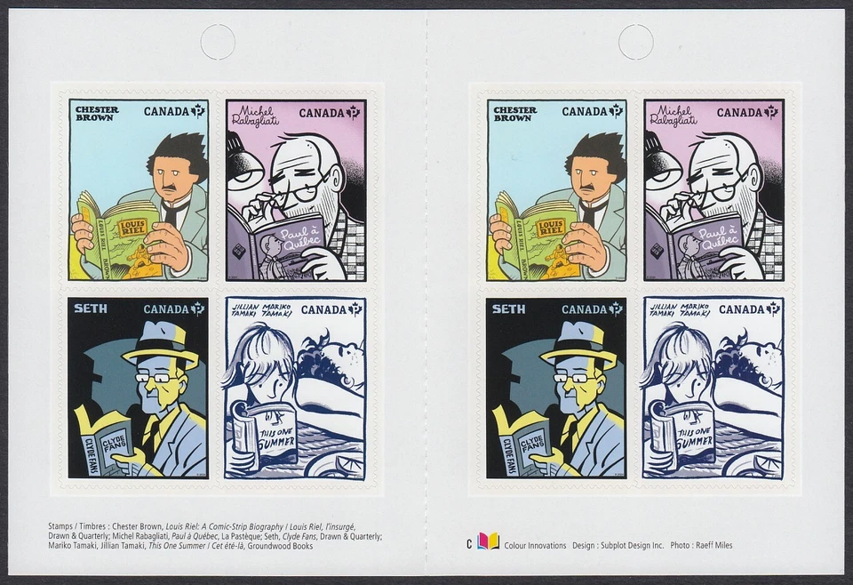 GRAPHIC NOVELISTS = COMICS, ART, ARTISTS = Booklet of 8 MNH Canada 2024 Foto 2 de 4