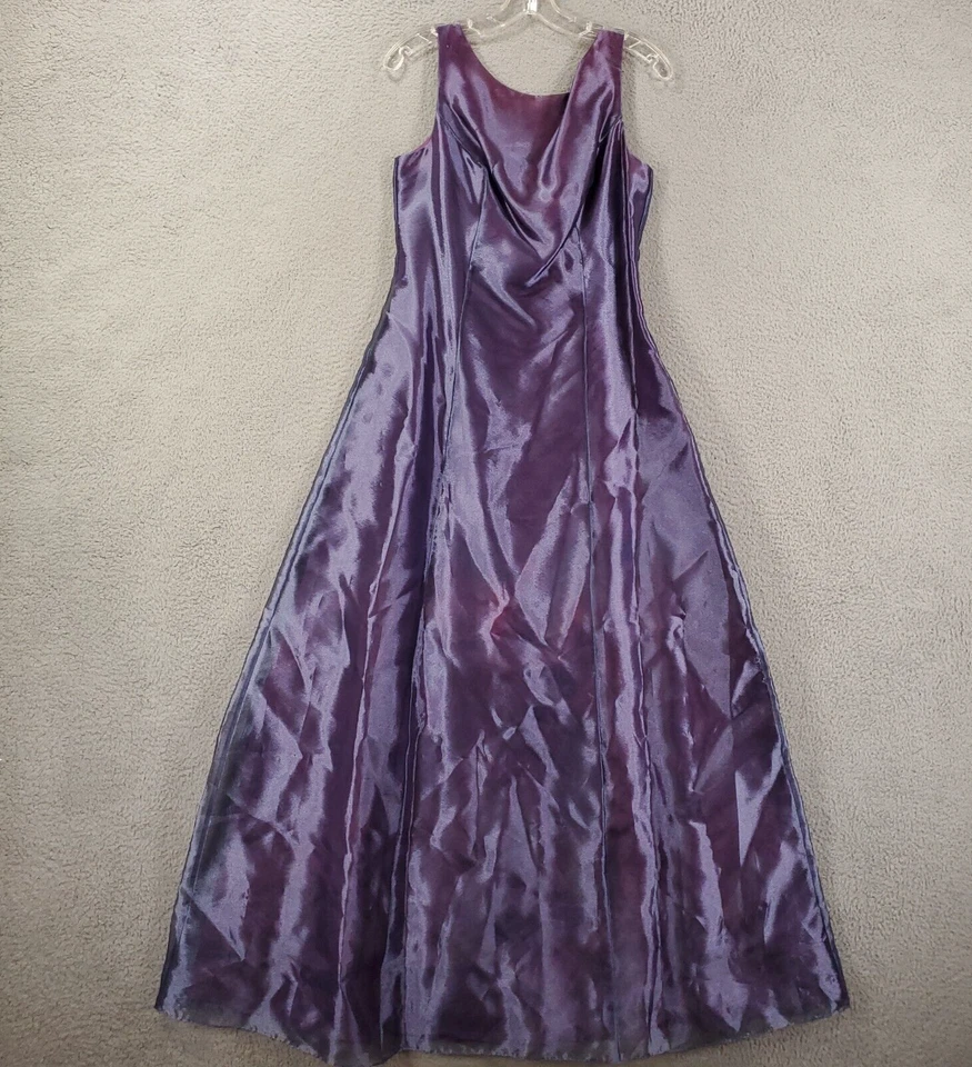 Alex вечернее платье женщин 10 фиолетовый макси вечернее платье отлива с подкладкой шаль шарф - Изображение 4 из 4