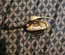 Vintage Die Cast Black Highway Patrol HELICOP...