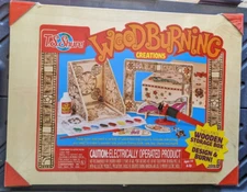Wood Burning Creations Kit New in Box with BurningTool, Bookholder, Frame & box