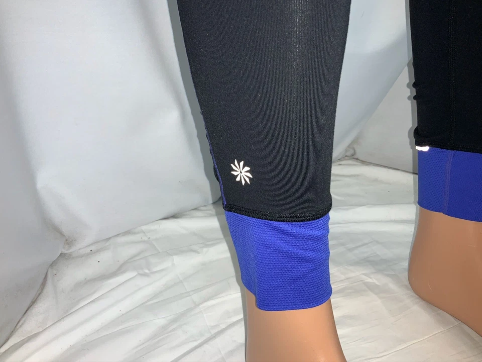 Pantalones de yoga para deportistas M mujeres negros de nailon elásticos sin etiquetas YGI D0-394 Foto 3 de 4