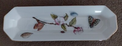 Aynsley Imperial Mint Tablett - Natures Delight Muster - perfekt & verpackt