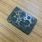 An antique old bell metal jewellery stamp die seal multiple pattern