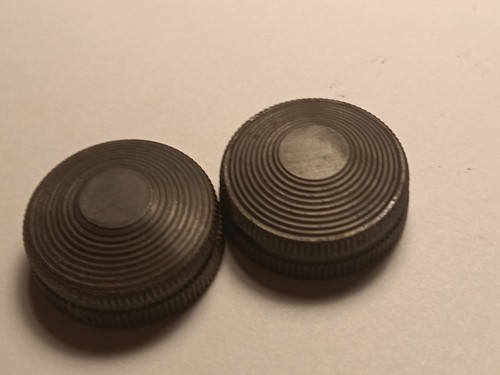vintage Weaver turret scope caps STEEL 1" tube rings #3