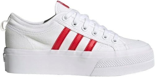 NEW Womens adidas Nizza Platform Athletic Sneaker White Mono | eBay