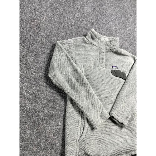 Patagonia Girl's Gray Pullover Re-Tool Snap Long Sleeve Mock Neck Size XL - Picture 2 of 15