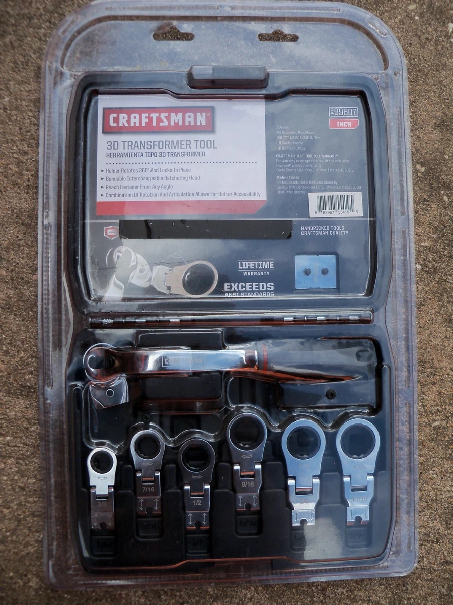 Brand New Craftsman 3D Transformer Inch Tool Set 99607