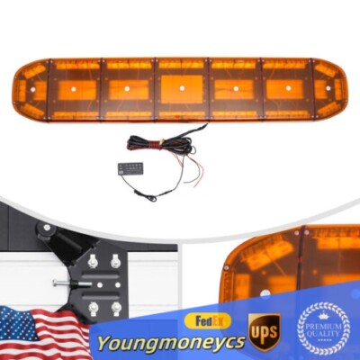 Beacon Warning Tow Car Trucks Bar Amber Emergency Light 60'' 104 LED Strobe Light