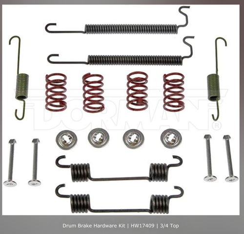 Rear Drum Brake Hardware Kit HW7208 - Fits Pontiac, Oldsmobile, Jeep, GMC, Dodge, Chevrolet, Cadillac, Buick